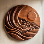 Modern Mountain Sun Wall Art Sculpture For Living Room RTTHTTWA075