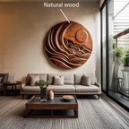 Modern Mountain Sun Wall Art Sculpture For Living Room RTTHTTWA075