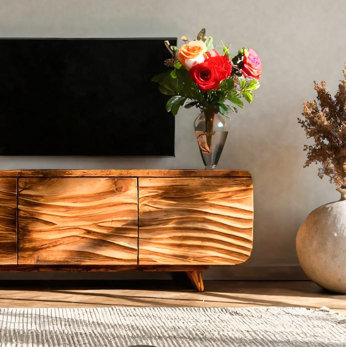 Mid Century Inspired TV Cabinet For Living RTTHTTTVC046