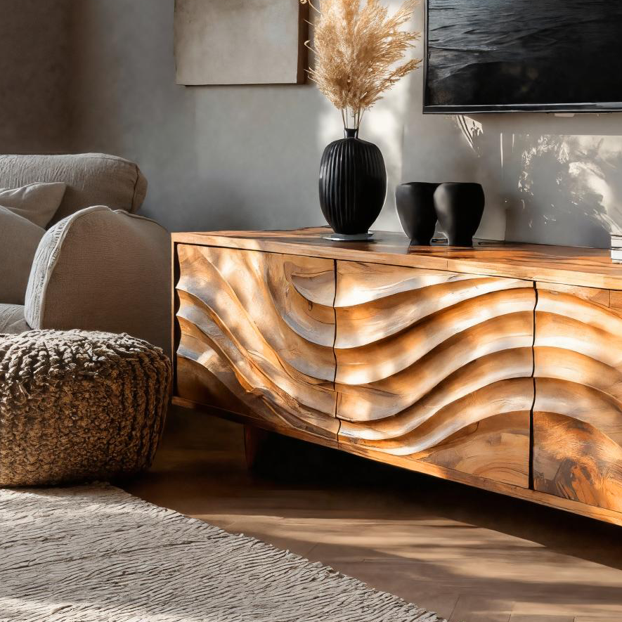 Contemporary TV Cabinet With Storage Drawers For Living RTTHTTTVC048