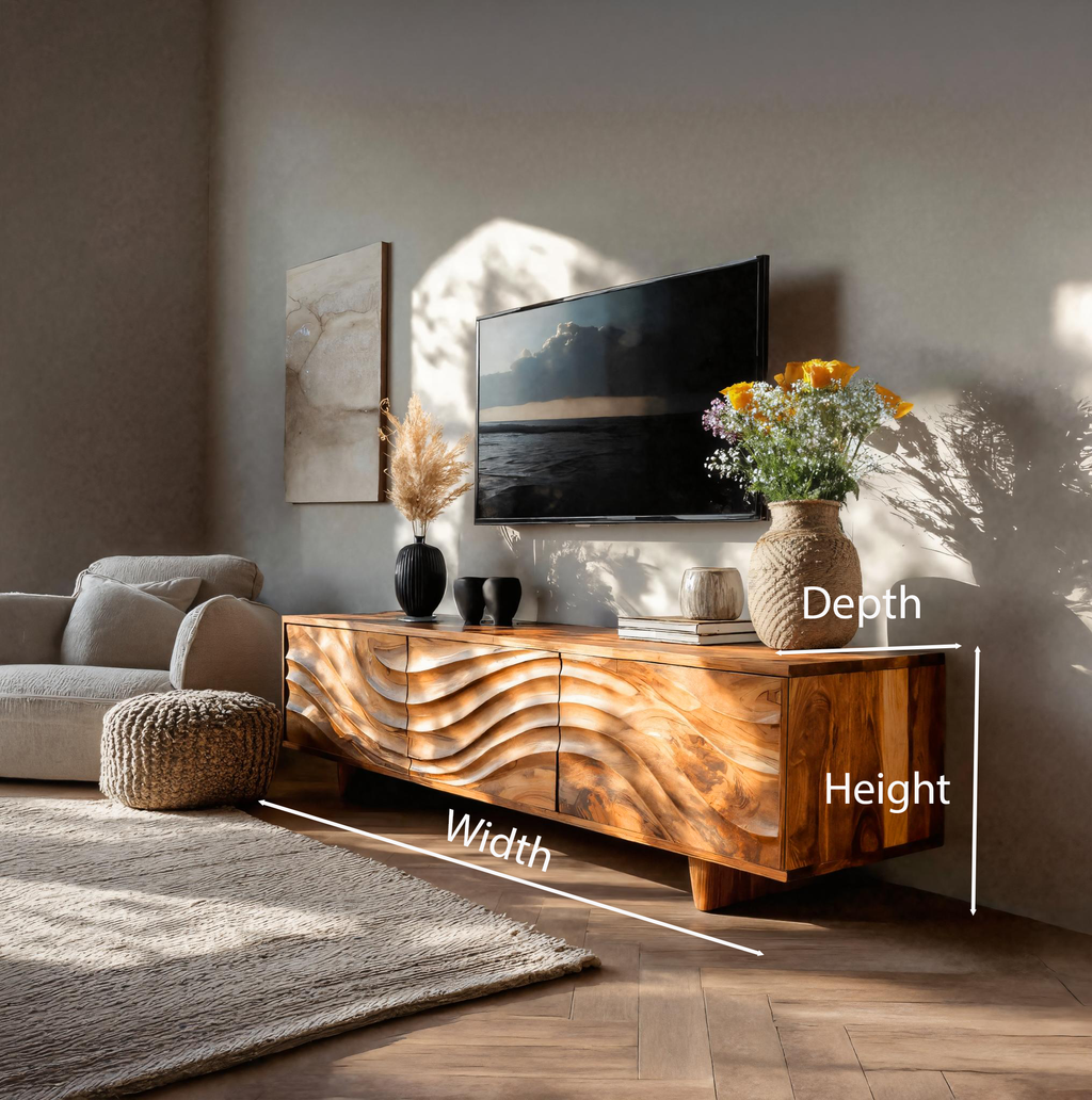 Contemporary TV Cabinet With Storage Drawers For Living RTTHTTTVC048