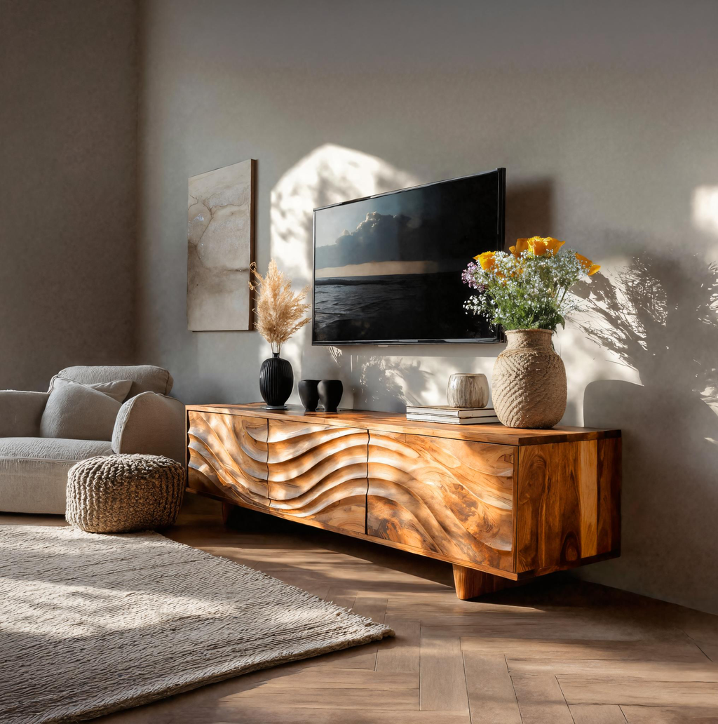 Contemporary TV Cabinet With Storage Drawers For Living RTTHTTTVC048