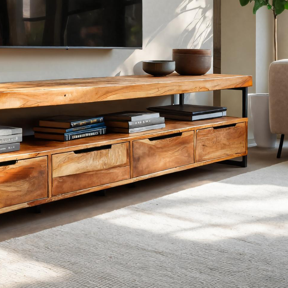 Elegant TV Cabinet With Functional Design For Media Equipment RTTHTTTVC052