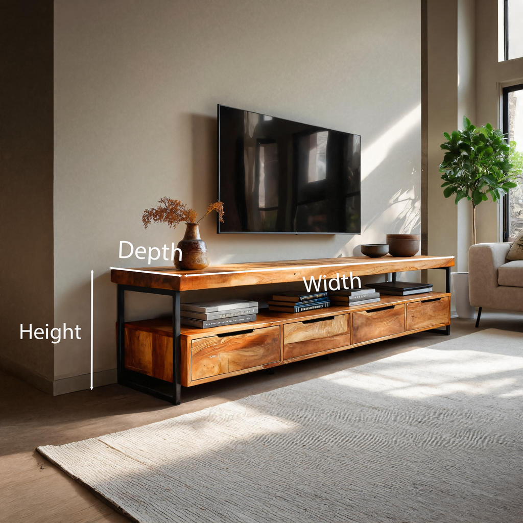 Elegant TV Cabinet With Functional Design For Media Equipment RTTHTTTVC052