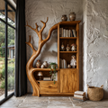Modern Storage Cabinet With Rounded Frame Design For Entryway SINLHASD544