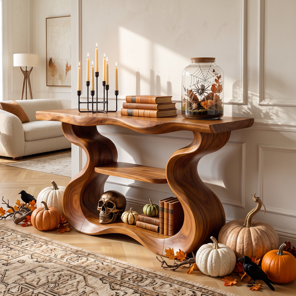 Organic Sculptural Form Console Table For Halloween Home Decor SILDTTNCS141
