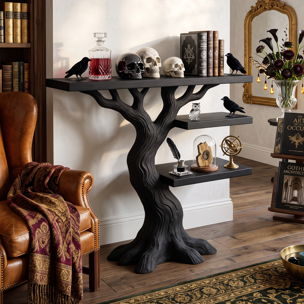 Contemporary Woodland Branch Console Table For Halloween Decor SILDTTNCS157