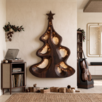 Modern Christmas Wall Decor With Artistic Hollow Tree Form For Entryway SINLSAWA151