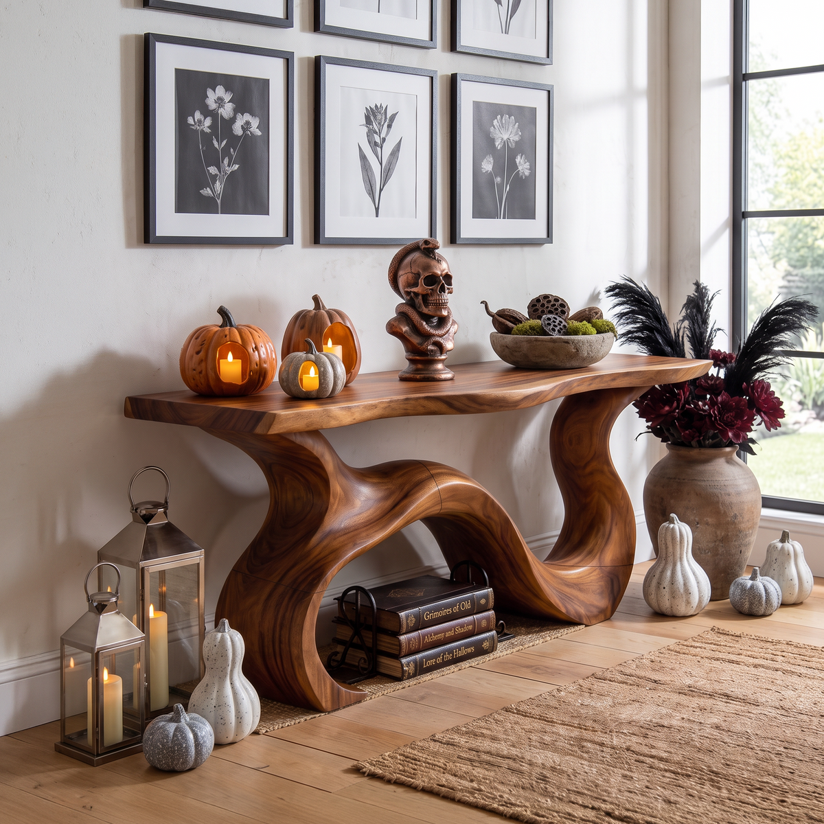 Organic Root Form Display Table For Halloween Decor SILDTTNCS145