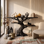 Organic Twisted Tree Sofa Table For Witchy Halloween Interior SILDTTNCS158