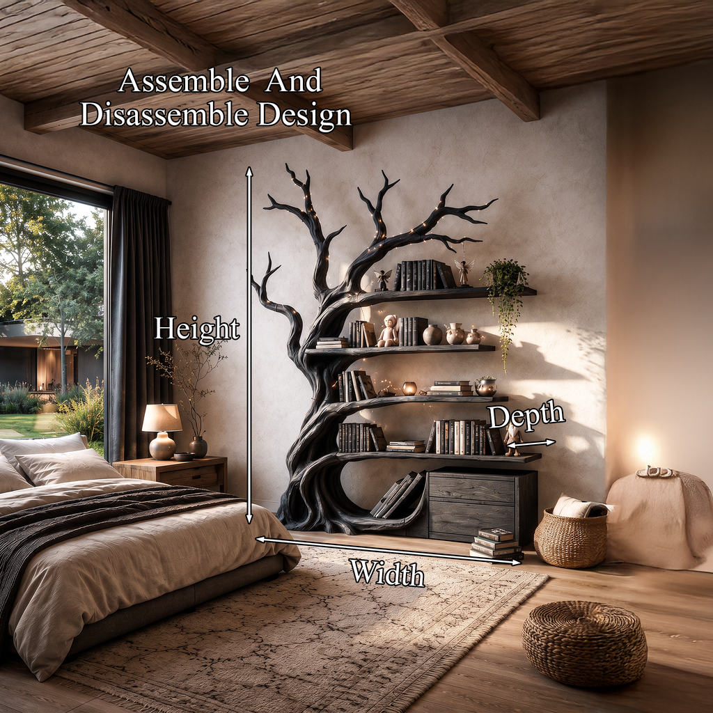 Libreria Moderna ad Albero Mensole a Ramo Artigianali Per Biblioteca Domestica SINLHATB768