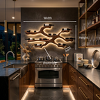 Modern Wine Rack Wall Display For Kitchen And Dining Area RTTHTTWH012
