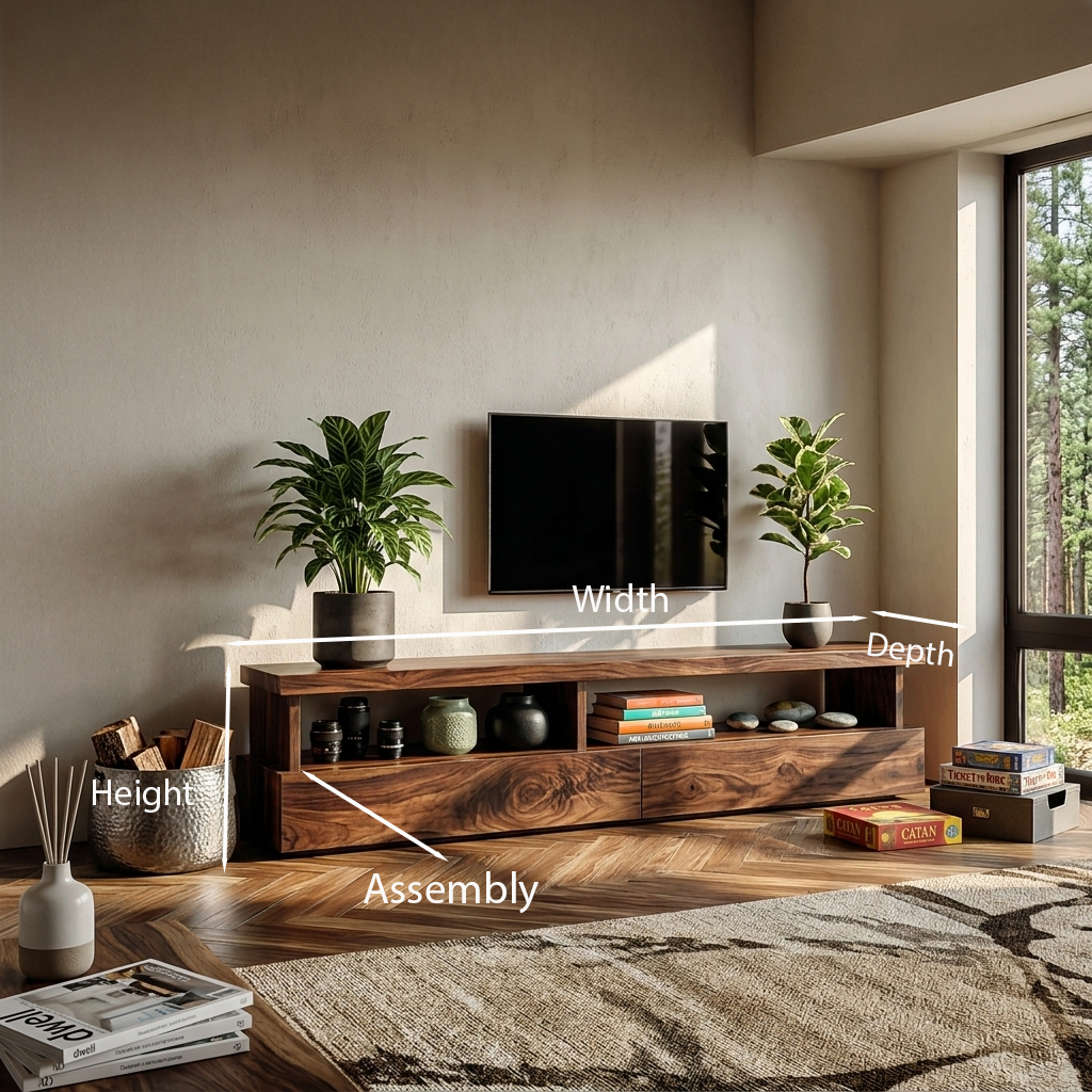Minimalist TV Stand With Functional Design For Living RTTHTTTVC044
