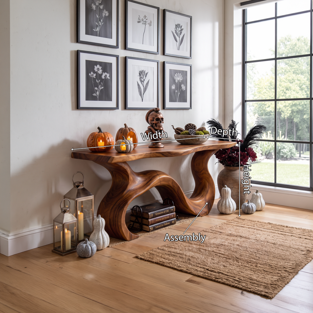 Organic Root Form Display Table For Halloween Decor SILDTTNCS145