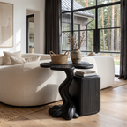 Modern Side Table With Tree Inspired Base For Living Room SINLHASTA305