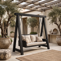 Organic Wood Swing With Backrest For Patio RTTHTTSG002