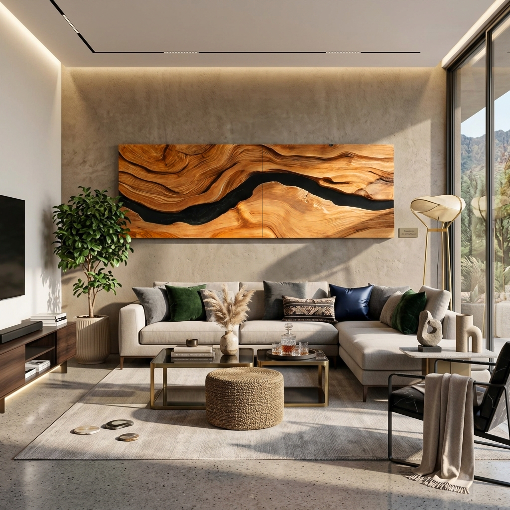 Modern Statement Wall Sculpture For Living Room RTTHTTWA058