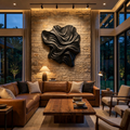 Organic Wood Wall Art Wave Design For Luxury Living Room RTTHTTWA132
