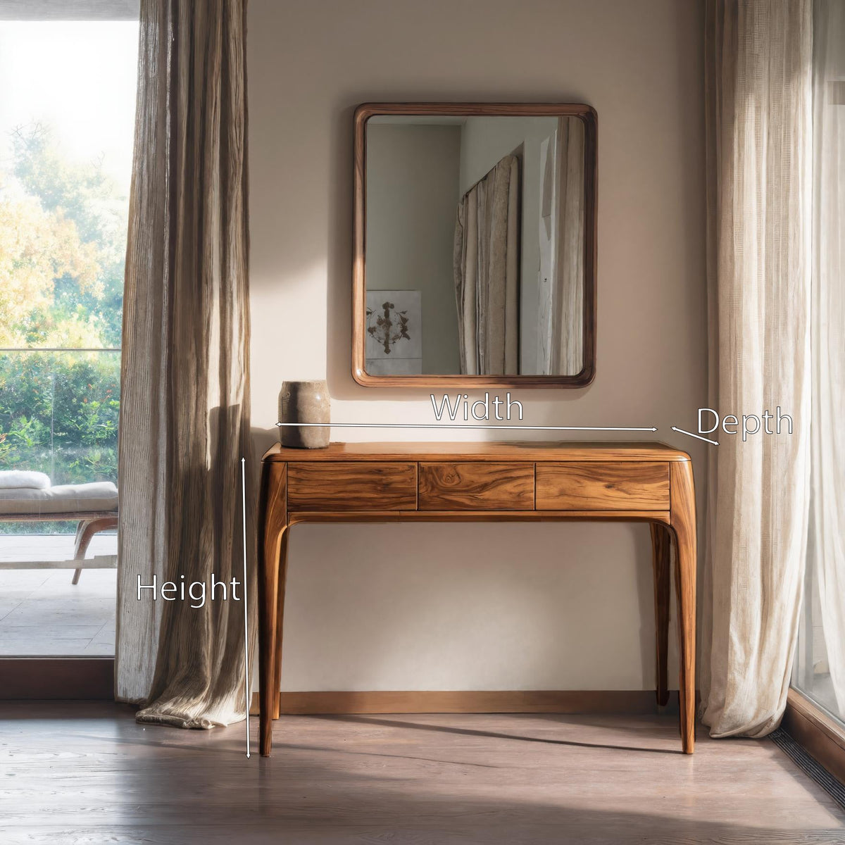Minimalist Vanity Table With Drawers For Bedroom SITHHNVAN005