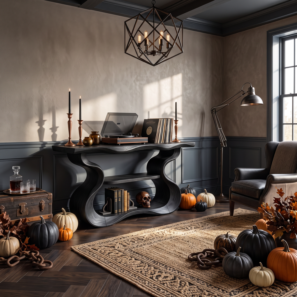 Organic Sculptural Form Console Table For Halloween Home Decor SILDTTNCS141