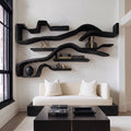 Organic Floating Bookshelf For Living Room Or Study SITHHNFL027