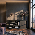 Modern Sideboard With Shelves And Cabinet For Living Room SITHTTSD022