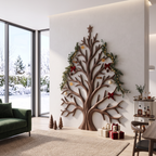 Contemporary Christmas Wall Decor With Artistic Tree Silhouette For Hallway SINLSAWA138