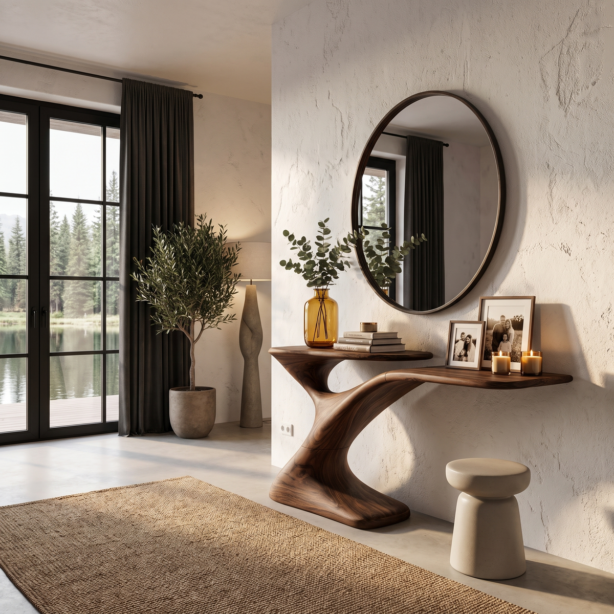 Minimalist Console Table For Entryway And Hallway SINLHACS692