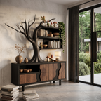 Modern Cabinet With Integrated Tree Branch Design For Living Room SINLHASD546