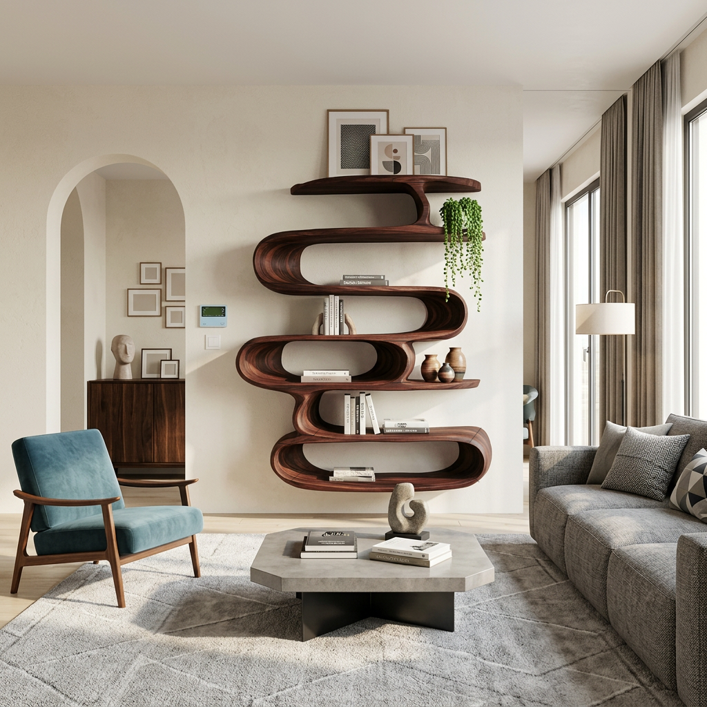 Elegant Wall-Mounted Shelf For Modern Home Decor RTTHTTWMS001