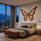 Artistic Butterfly Wooden Wall Art For Bedroom Or Lounge Decor RTTHTTWA154