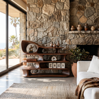 Modern Sculptural Standing Shelf For Living Room SITHTTSS005
