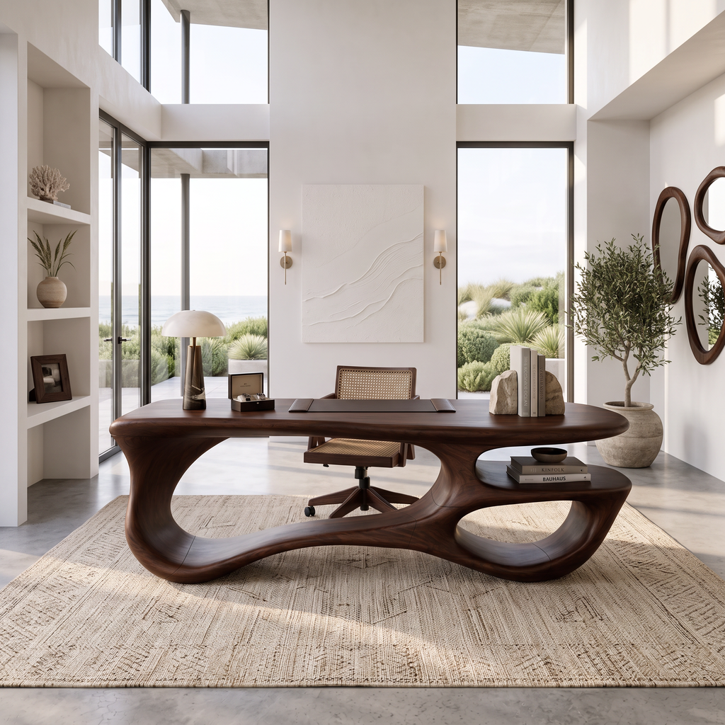Handcrafted Loop Frame Desk Bedroom Home Office SILDTTNDE058