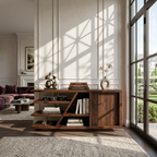 Modern Sideboard With Shelves And Cabinet For Living Room SITHTTSD022