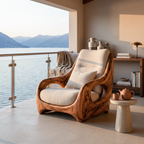 Organic Armchair Smooth Curved For Living Room RTTHTTACC013
