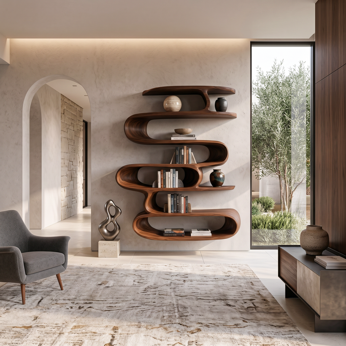 Elegant Wall-Mounted Shelf For Modern Home Decor RTTHTTWMS001