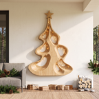 Modern Christmas Wall Decor With Artistic Hollow Tree Form For Entryway SINLSAWA151