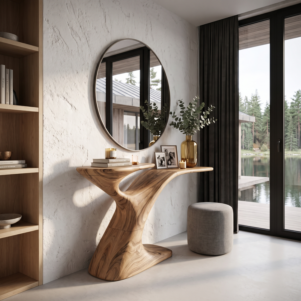 Minimalist Console Table For Entryway And Hallway SINLHACS692