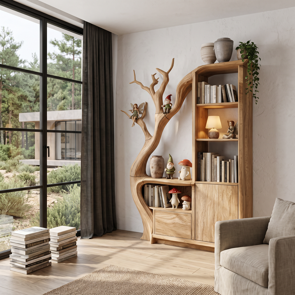 Modern Storage Cabinet With Rounded Frame Design For Entryway SINLHASD544