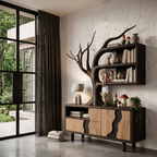 Modern Cabinet With Integrated Tree Branch Design For Living Room SINLHASD546