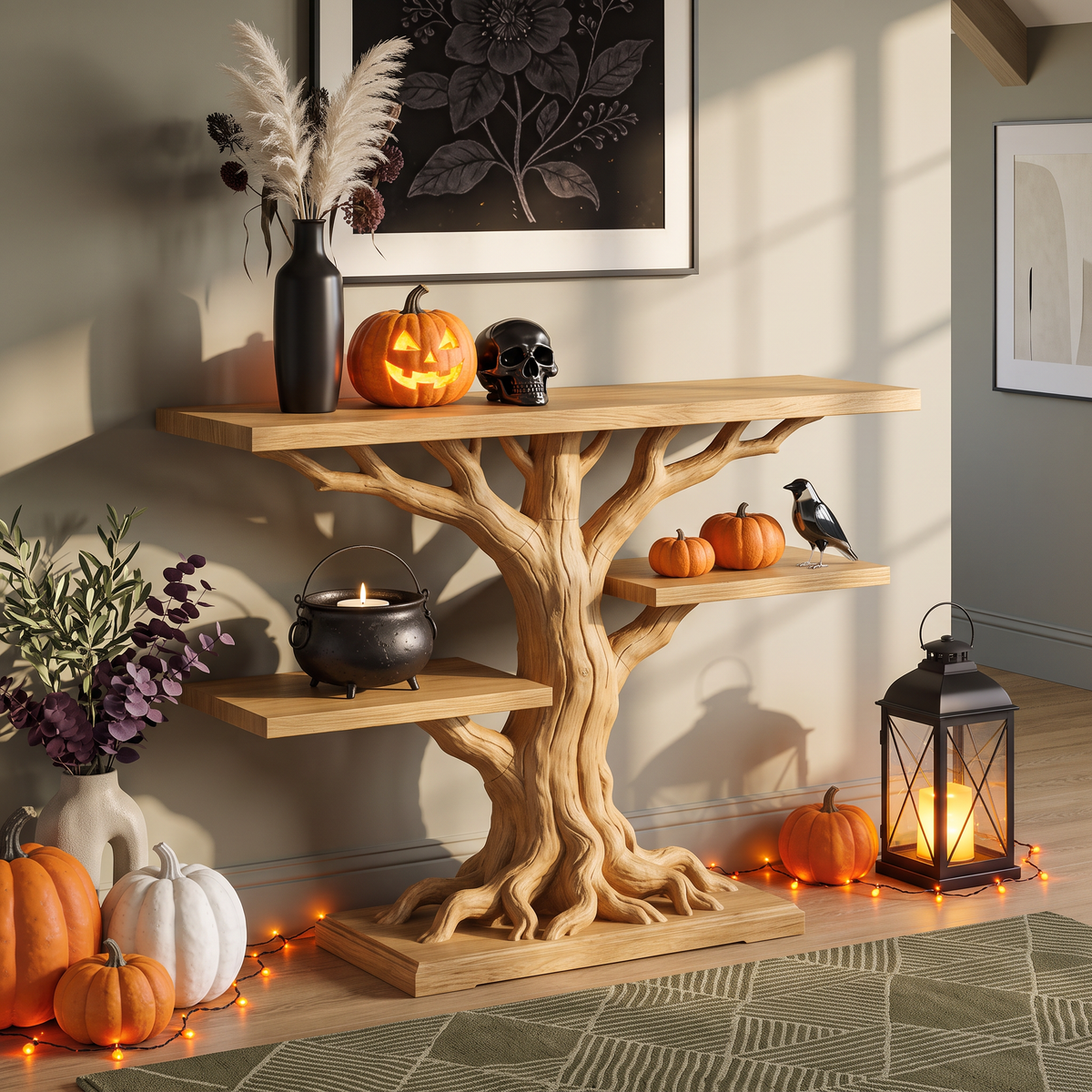 Contemporary Root Form Display Table For Halloween Furniture SILDTTNCS152