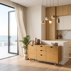 Contemporary Wooden Sideboard For Modern Living Room RTTHTTSD060