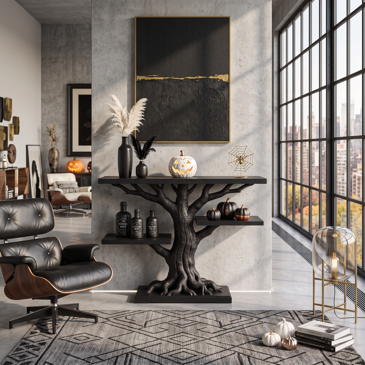 Contemporary Root Form Display Table For Halloween Furniture SILDTTNCS152