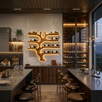 Modern Wall Mounted Branch Wine Holder For Kitchen RTTHTTWH009