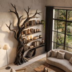 Libreria Moderna ad Albero Mensole a Ramo Artigianali Per Biblioteca Domestica SINLHATB768