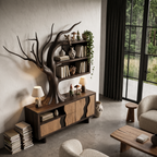 Modern Cabinet With Integrated Tree Branch Design For Living Room SINLHASD546