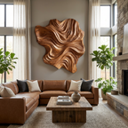 Organic Wood Wall Art Wave Design For Luxury Living Room RTTHTTWA132