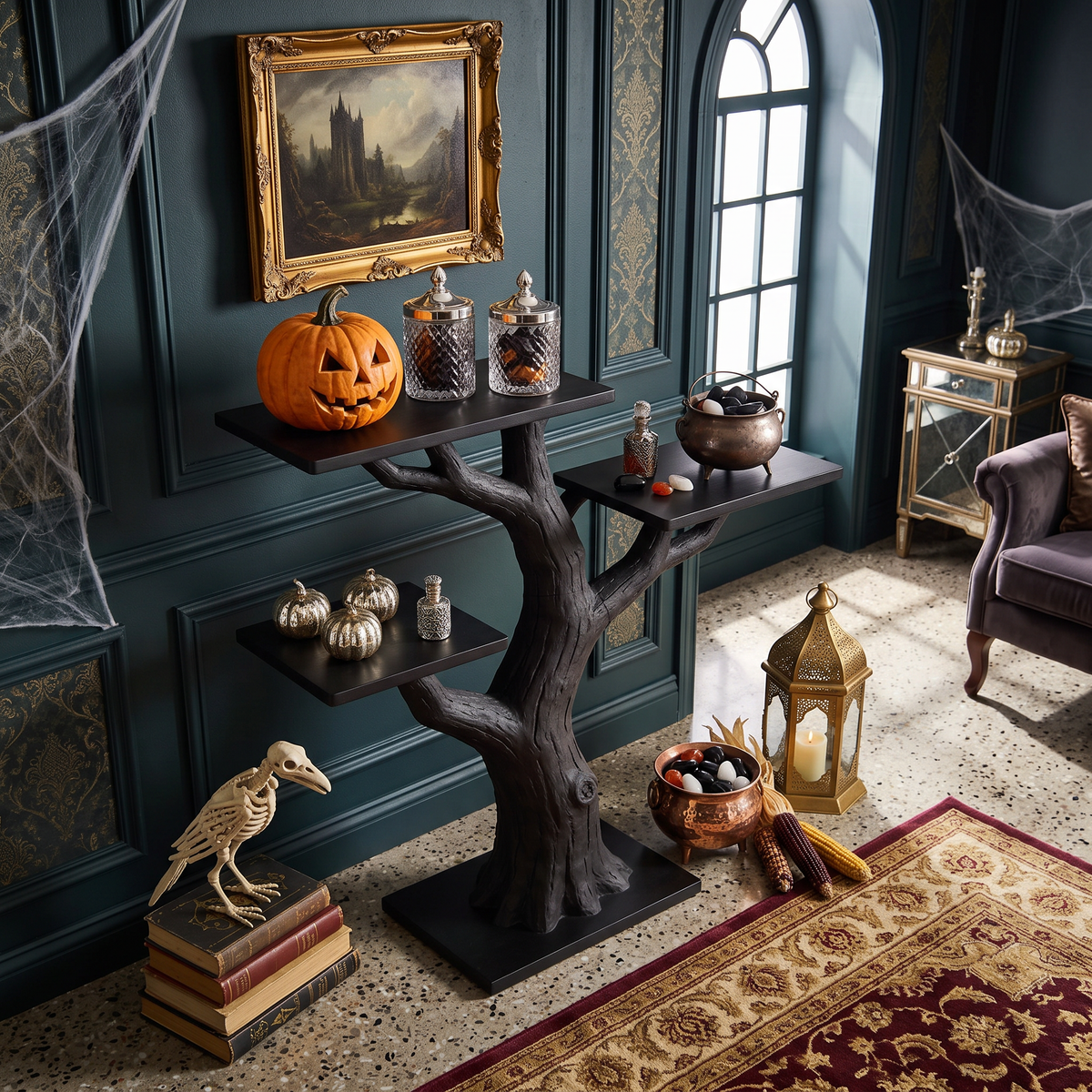 Organic Gnarled Branch Console For Vintage Halloween Furniture SILDTTNCS149