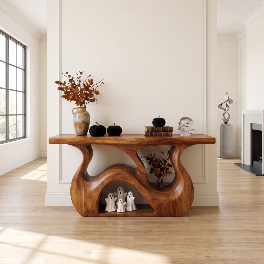 Minimalist Branch Form Entryway Table For Halloween Cabin Decor SILDTTNCS146