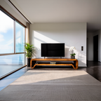 Modern Sculptural Wooden TV Cabinet For Living Room RTTHTTTVC068